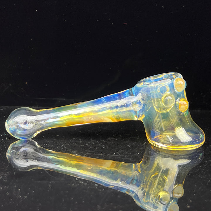 Silver Fumed Hash Hammer Glass Pipe Crondo Glassics   