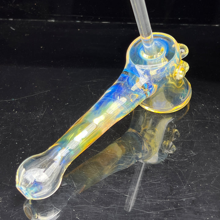 Silver Fumed Hash Hammer Glass Pipe Crondo Glassics   