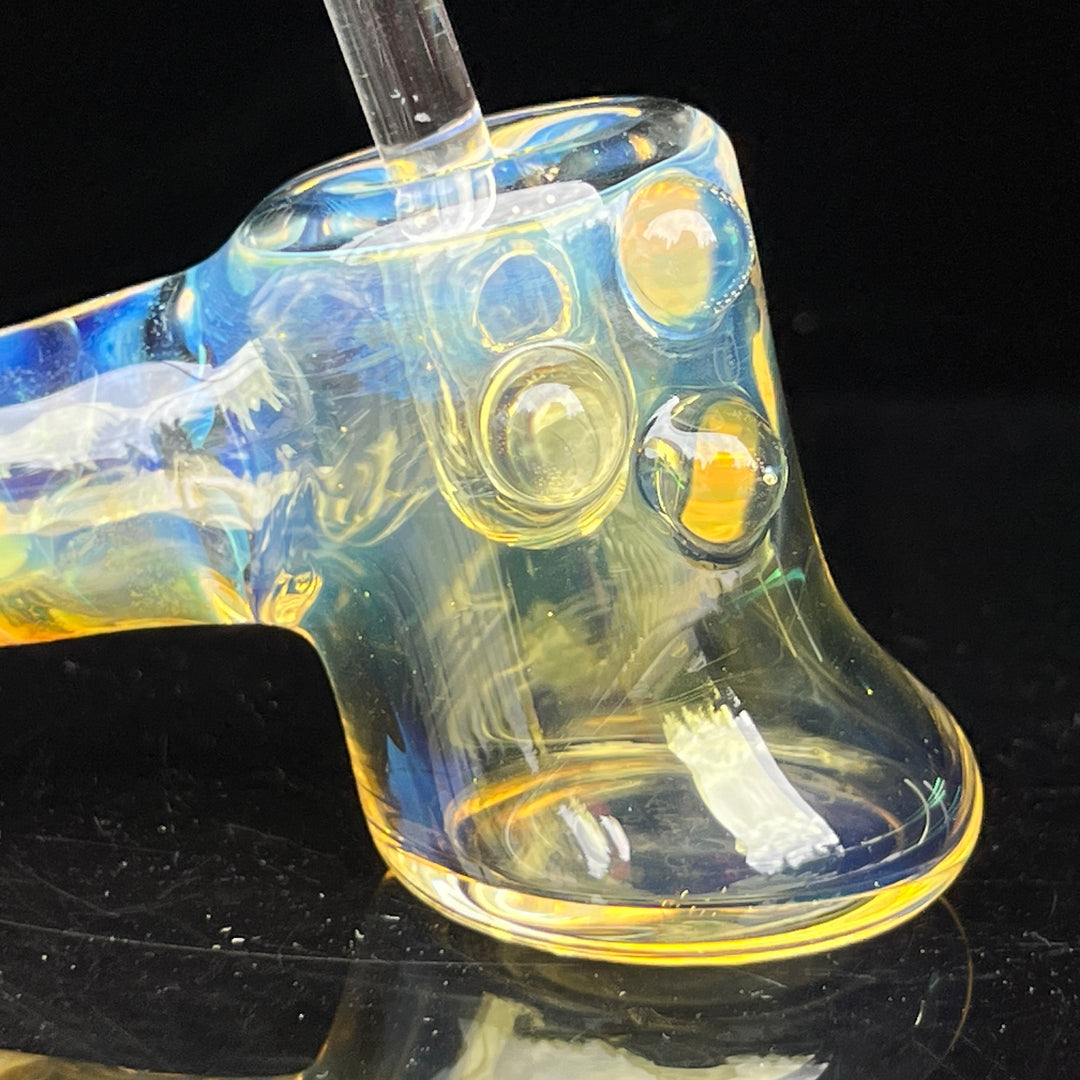 Silver Fumed Hash Hammer Glass Pipe Crondo Glassics   