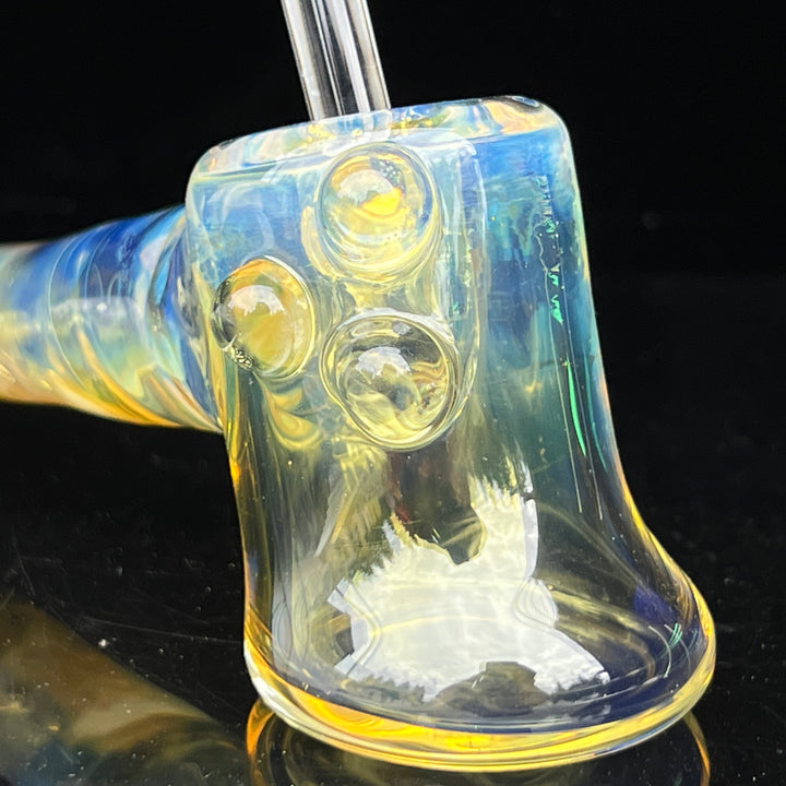 Silver Fumed Hash Hammer Glass Pipe Crondo Glassics   