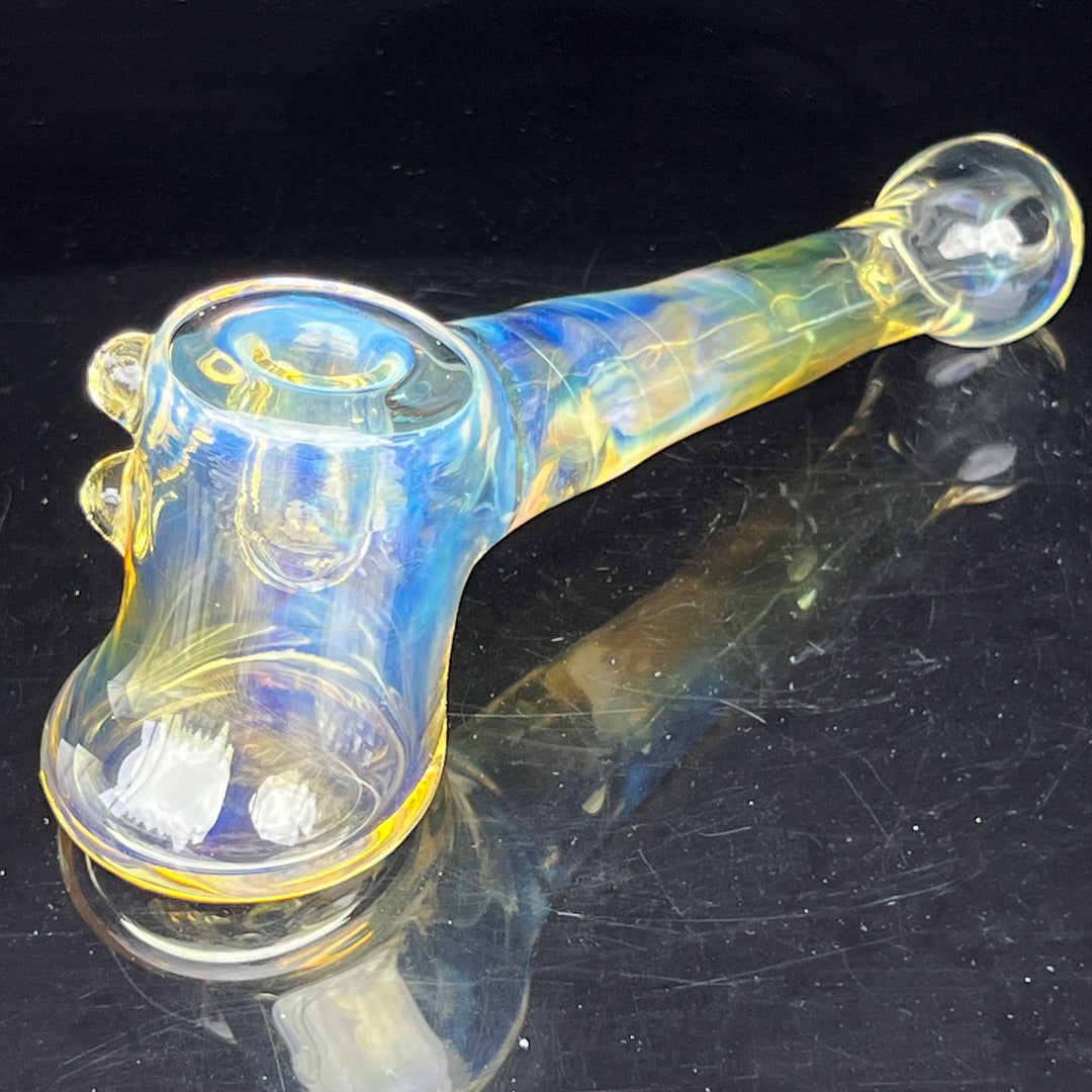 Silver Fumed Hash Hammer Glass Pipe Crondo Glassics   