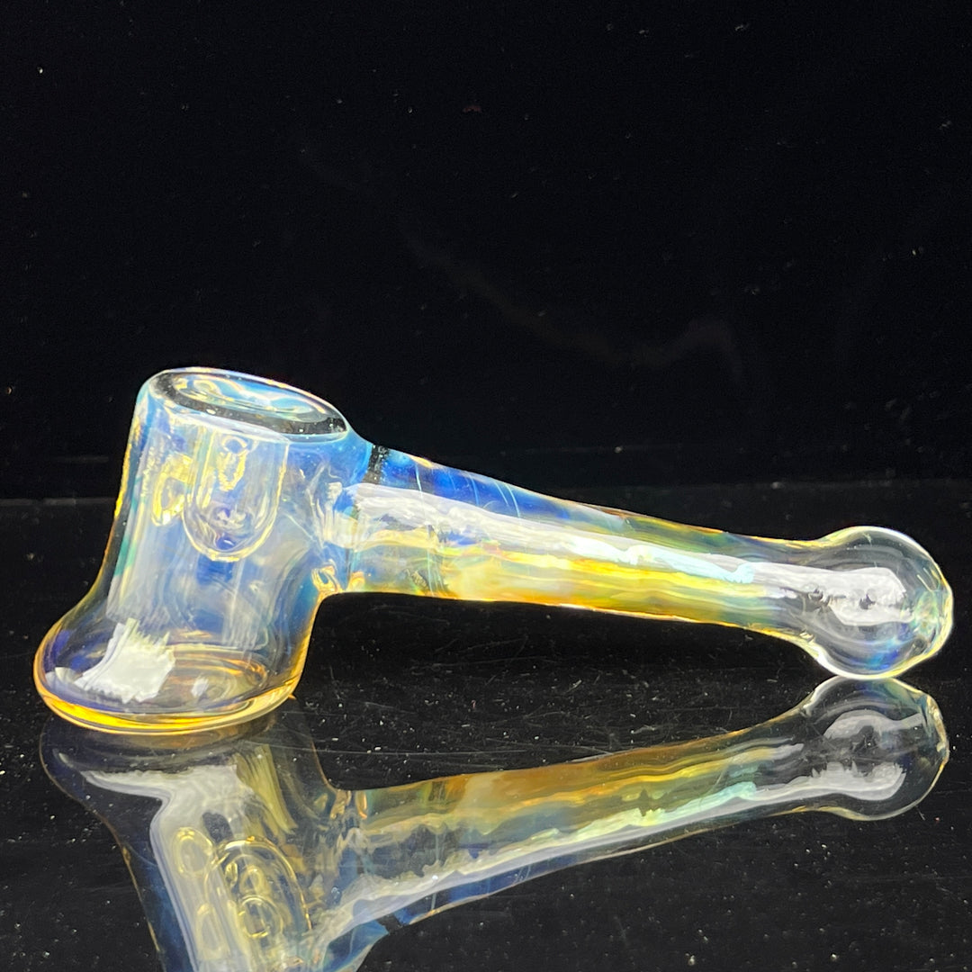 Silver Fumed Hash Hammer Glass Pipe Crondo Glassics   