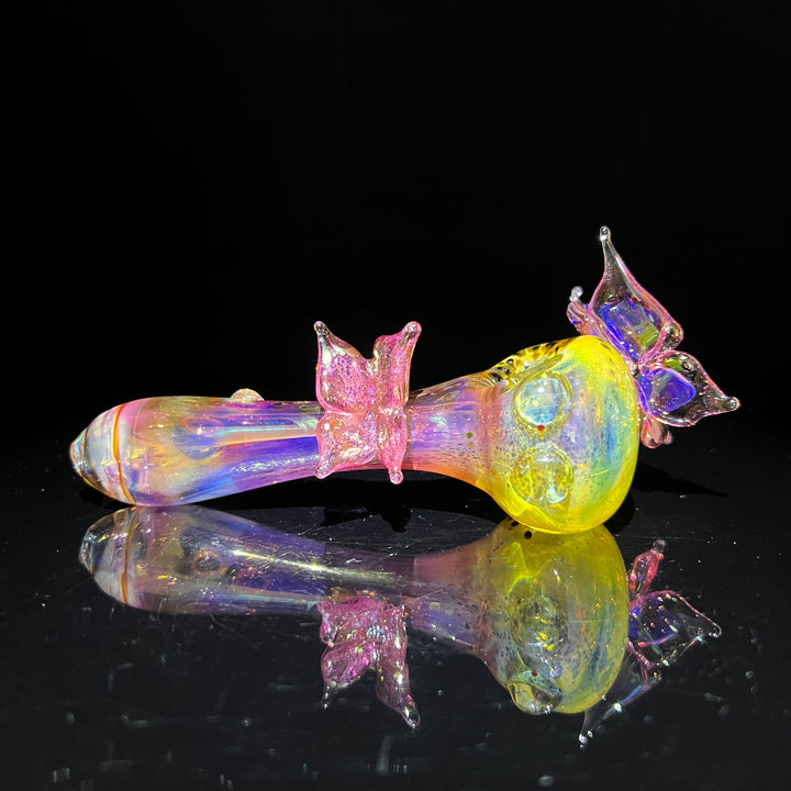 Butterfly Spoon Glass Pipe Street Kitty Glass   