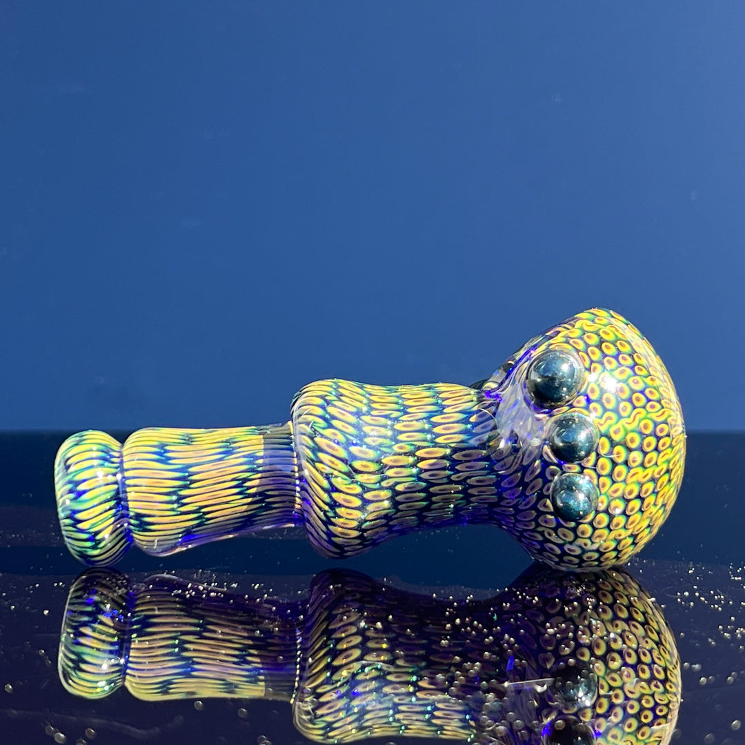 Snakeskin Spoon Small Glass Pipe Firekist Glass   