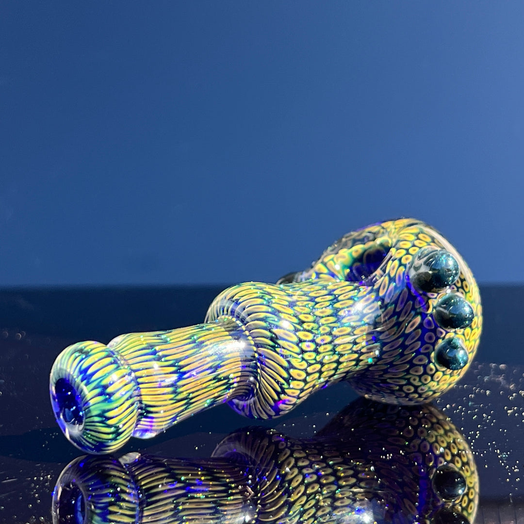 Snakeskin Spoon Small Glass Pipe Firekist Glass   