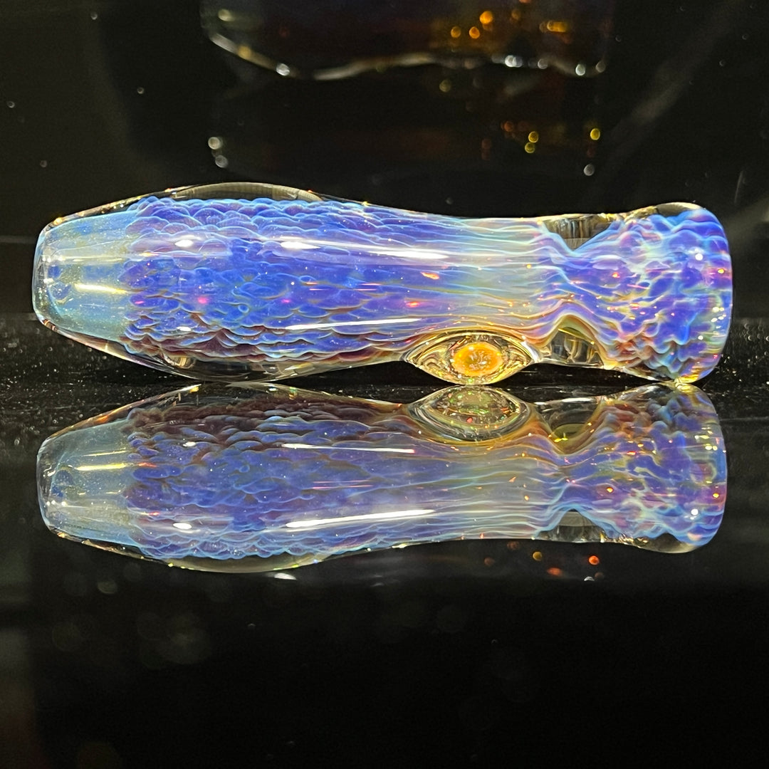 Purple Nebula Crushed Opal Chillum Glass Pipe Tako Glass   