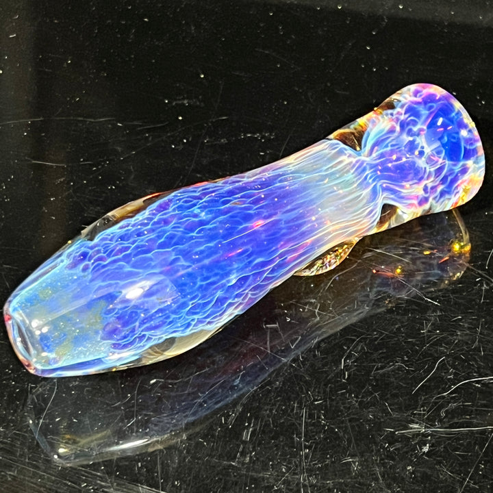 Purple Nebula Crushed Opal Chillum Glass Pipe Tako Glass   