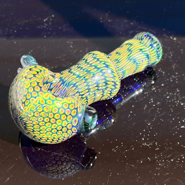 Snakeskin Spoon Small Glass Pipe Firekist Glass   