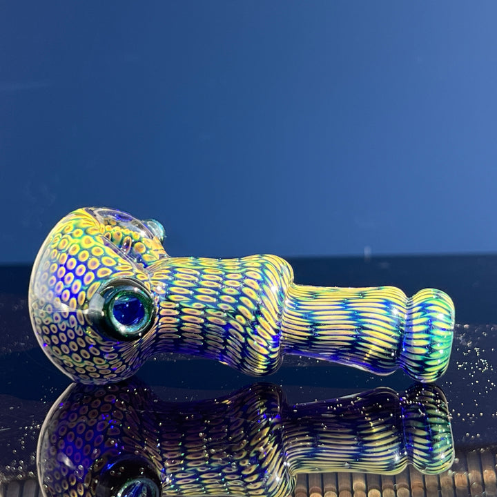 Snakeskin Spoon Small Glass Pipe Firekist Glass   