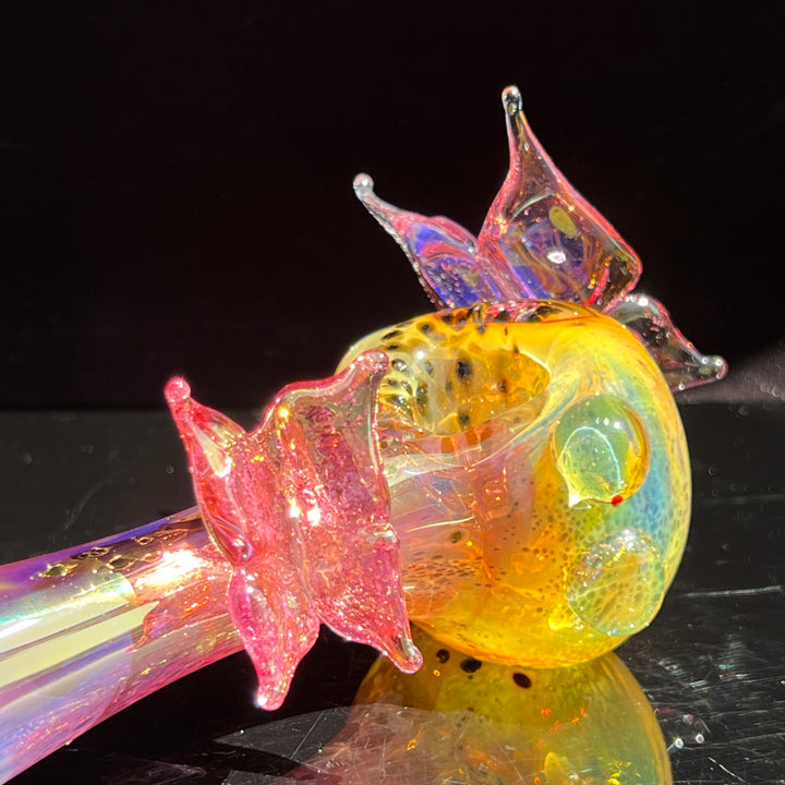 Butterfly Spoon Glass Pipe Street Kitty Glass   