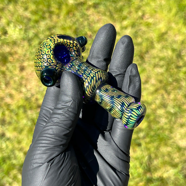 Snakeskin Spoon Small Glass Pipe Firekist Glass   