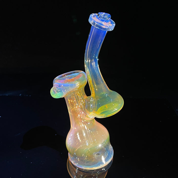 Gold Fume Bubbler with Slyme Carb Glass Pipe Cose Glass   