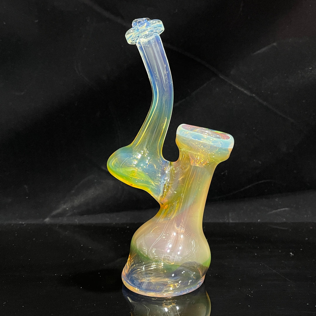 Gold Fume Bubbler with Slyme Carb Glass Pipe Cose Glass   