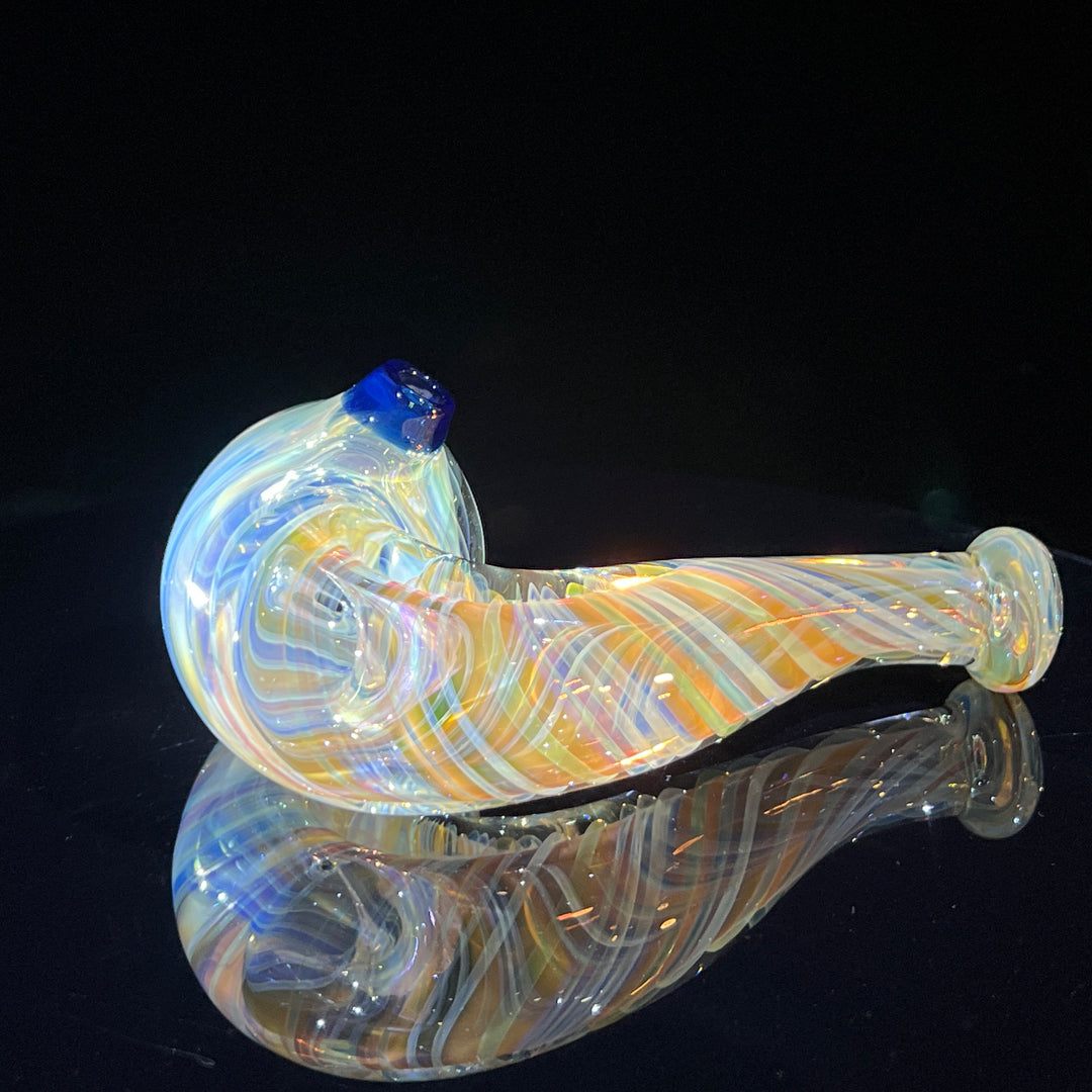 Half Pounder Fumed Sherlock Glass Pipe Firekist Glass   