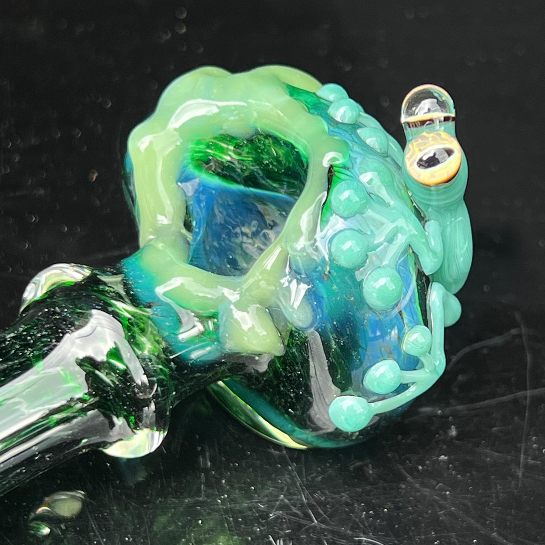 Exp Jade Frog Drip Pipe Glass Pipe Beezy Glass   