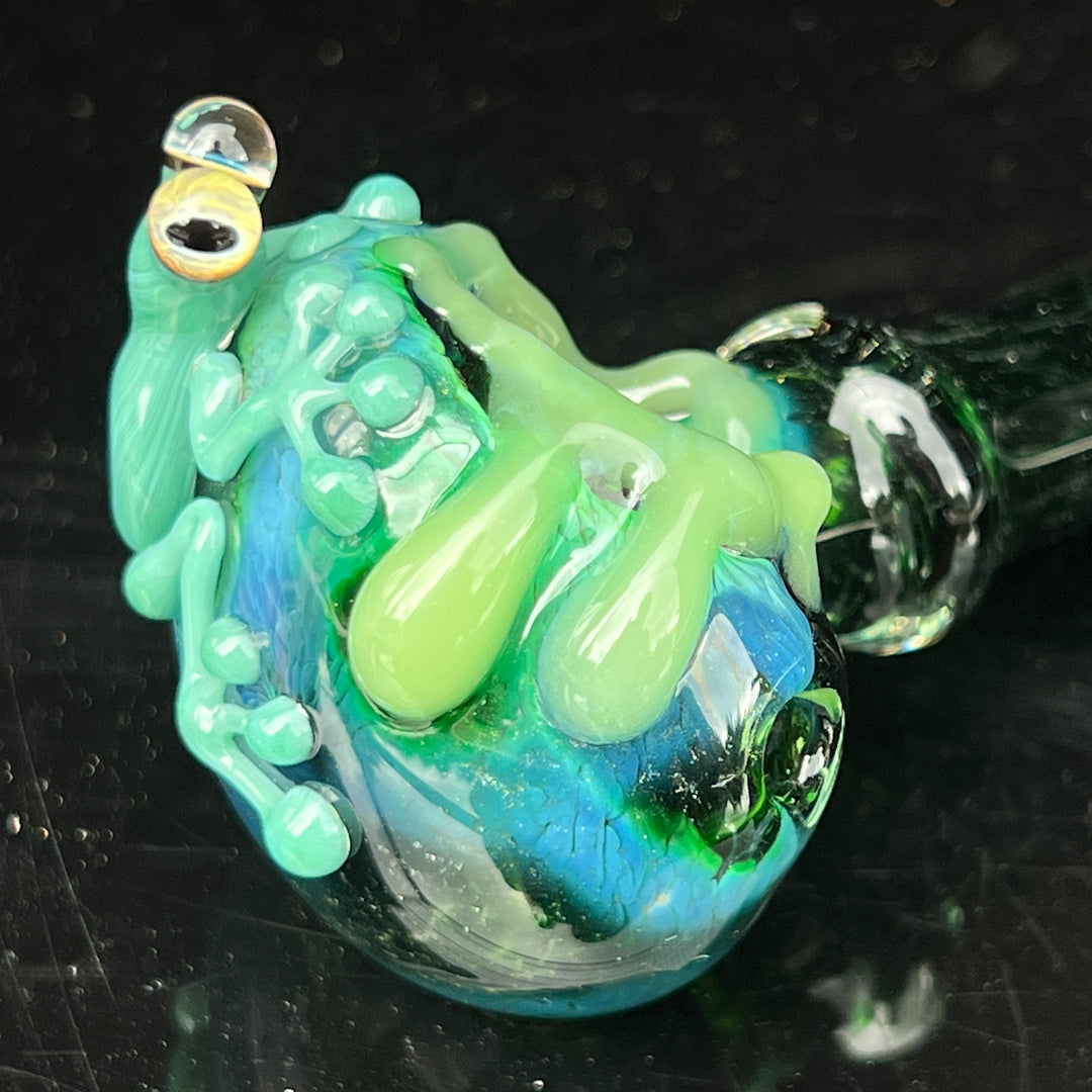 Exp Jade Frog Drip Pipe Glass Pipe Beezy Glass   