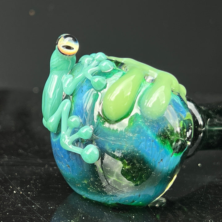 Exp Jade Frog Drip Pipe Glass Pipe Beezy Glass   