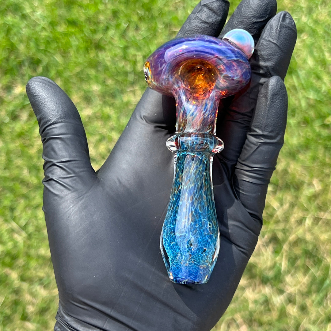 Mushroom Purple Magic Pipe Glass Pipe Beezy Glass   