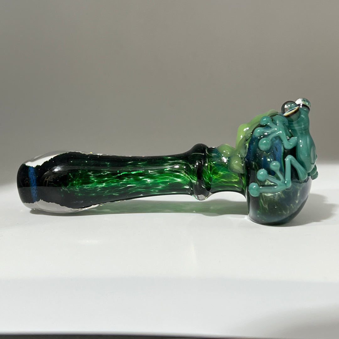 Exp Jade Frog Drip Pipe Glass Pipe Beezy Glass   