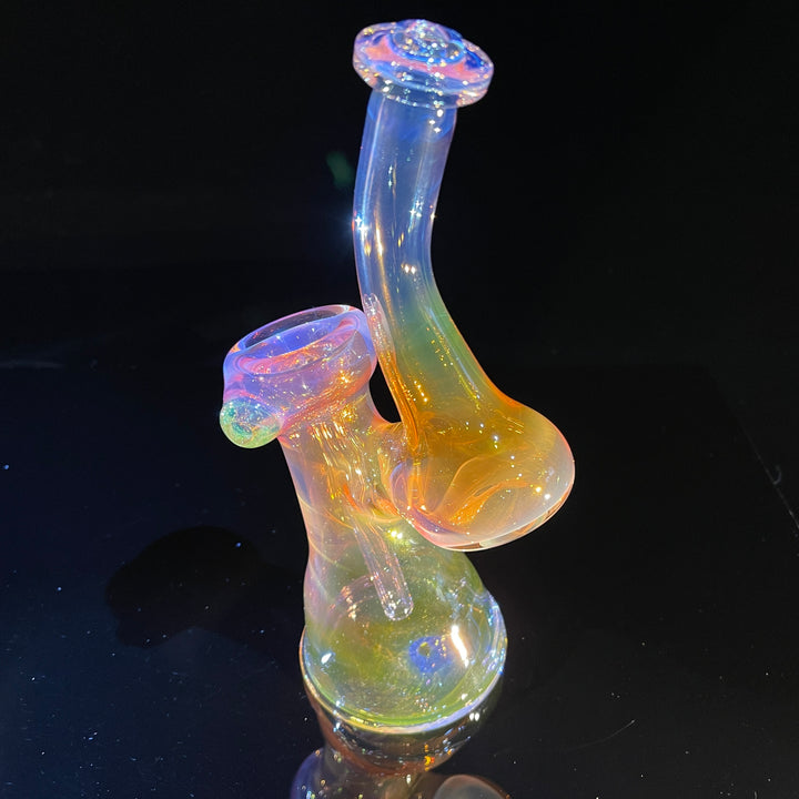 Gold Fume Bubbler with Slyme Carb Glass Pipe Cose Glass   