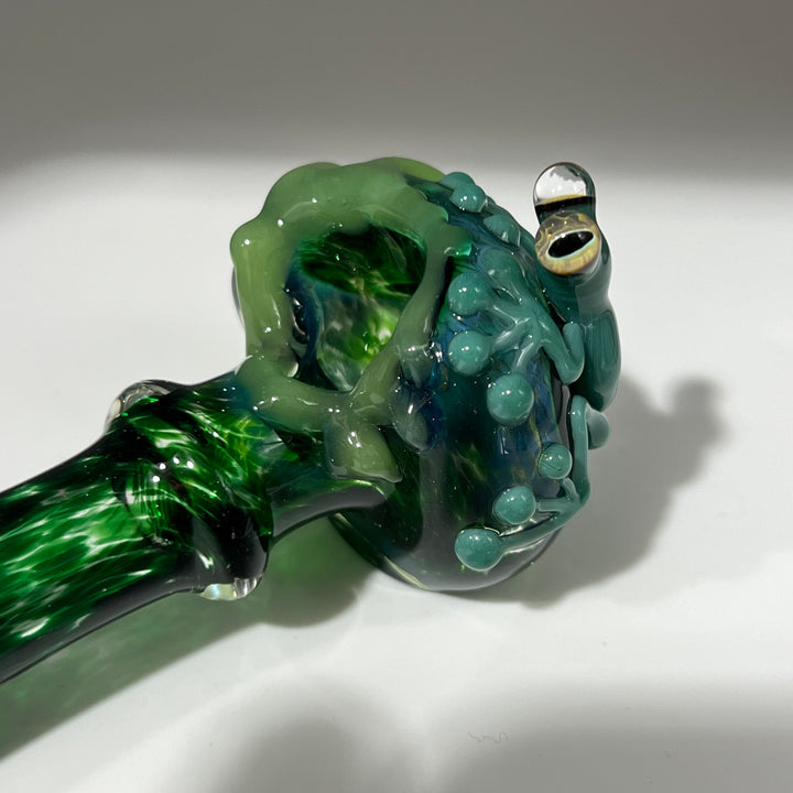 Exp Jade Frog Drip Pipe Glass Pipe Beezy Glass   