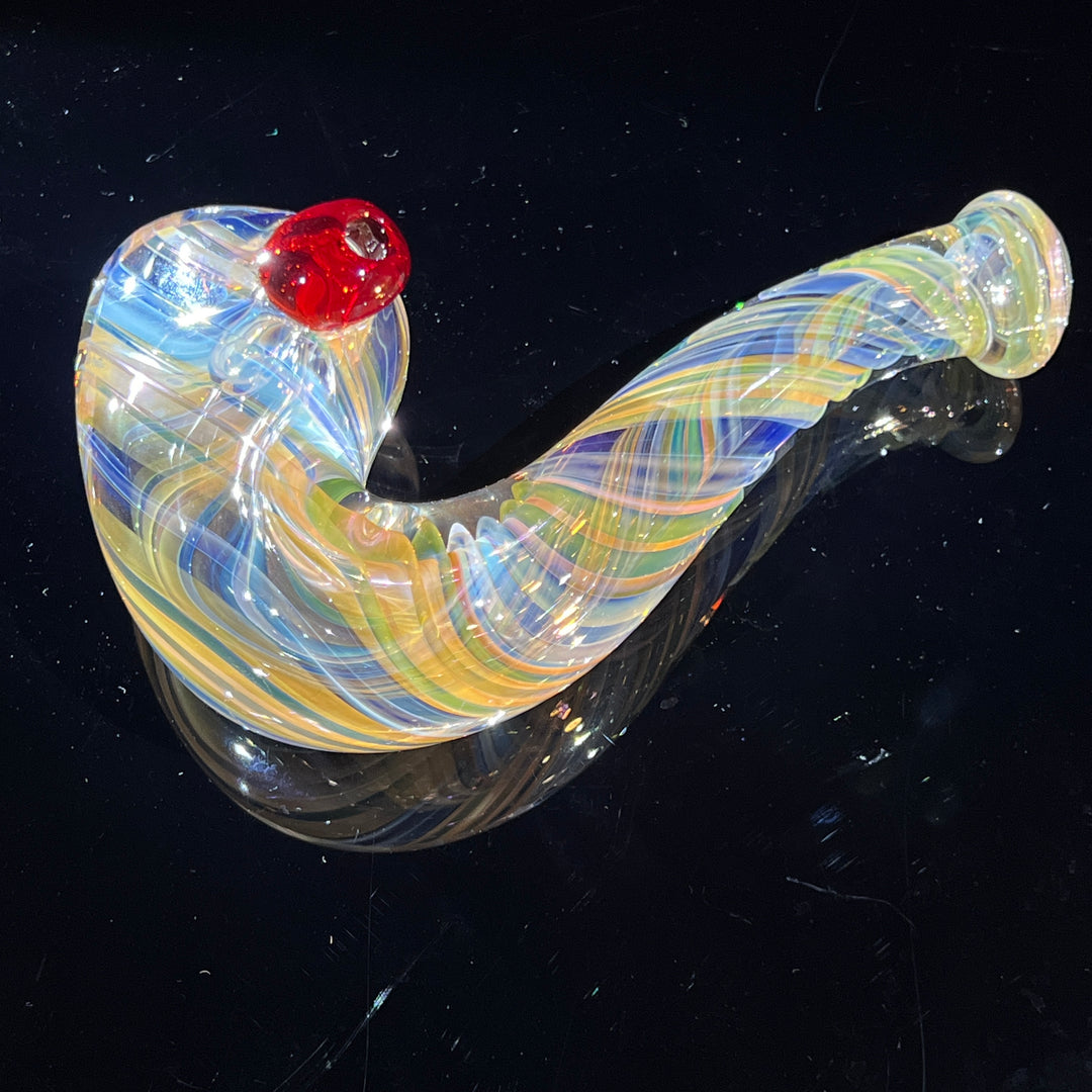 Half Pounder Fumed Sherlock Glass Pipe Firekist Glass   