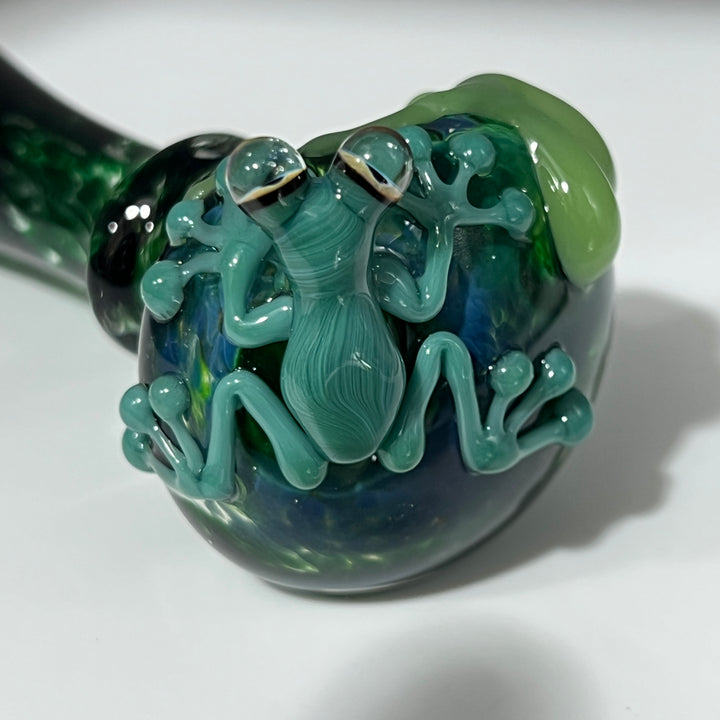 Exp Jade Frog Drip Pipe Glass Pipe Beezy Glass   