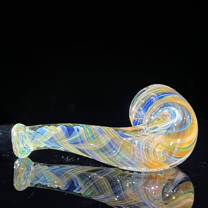 Half Pounder Fumed Sherlock Glass Pipe Firekist Glass   