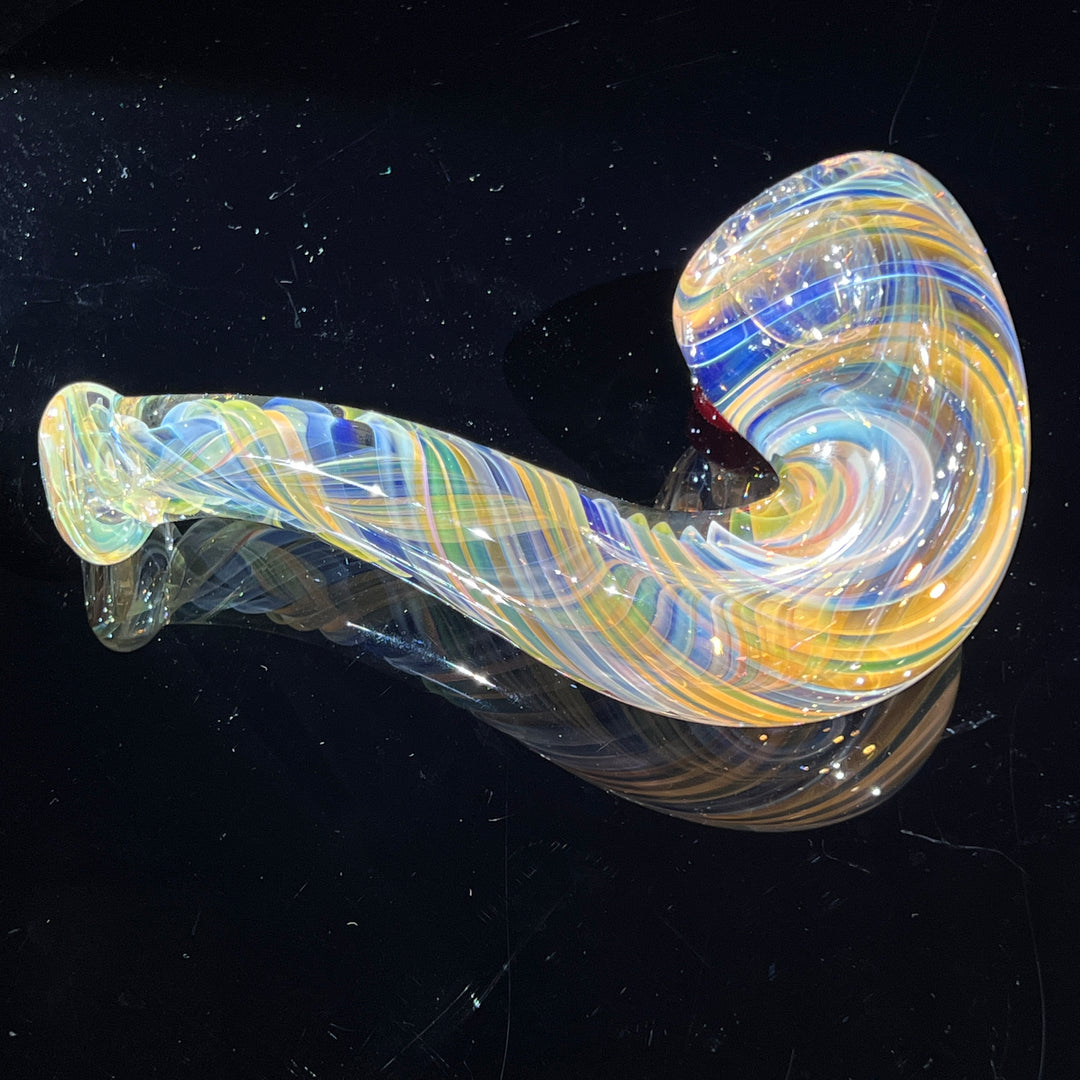 Half Pounder Fumed Sherlock Glass Pipe Firekist Glass   