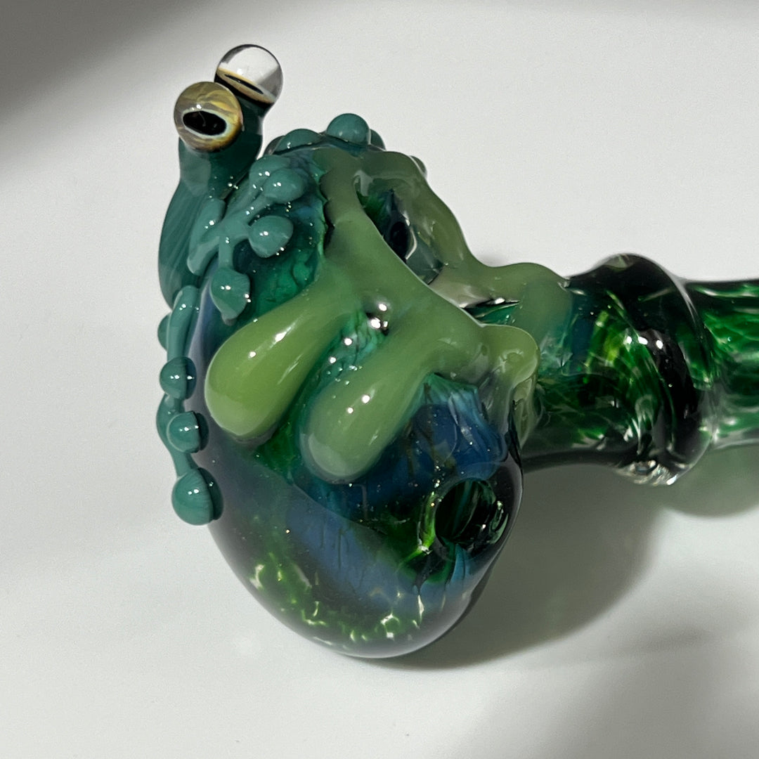 Exp Jade Frog Drip Pipe Glass Pipe Beezy Glass   