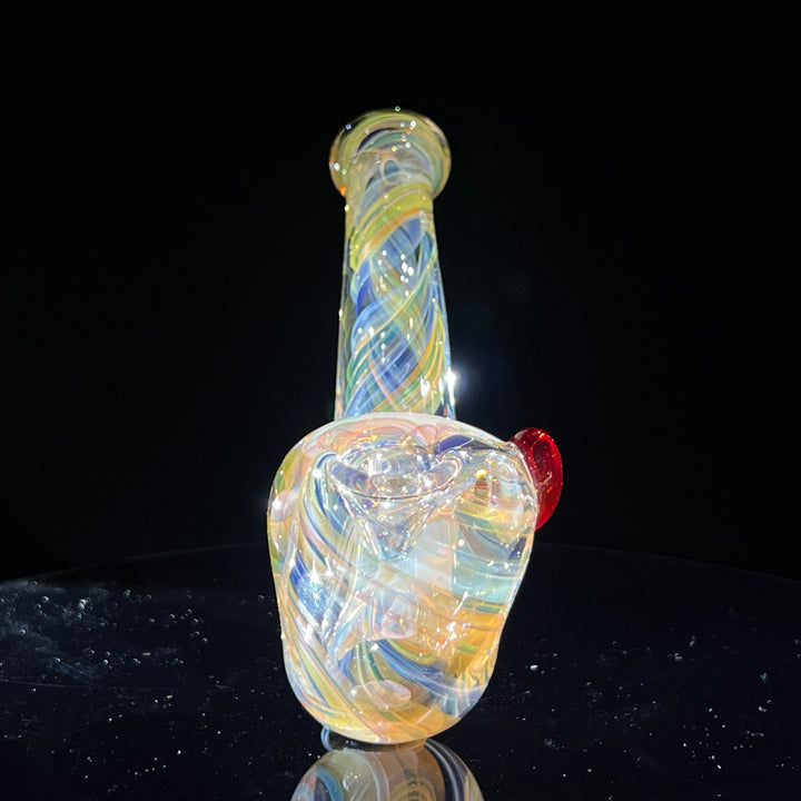 Half Pounder Fumed Sherlock Glass Pipe Firekist Glass   