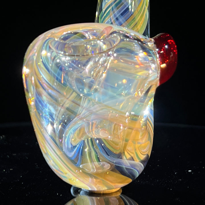 Half Pounder Fumed Sherlock Glass Pipe Firekist Glass   