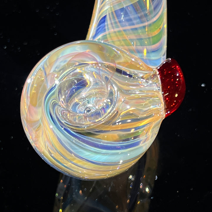 Half Pounder Fumed Sherlock Glass Pipe Firekist Glass   