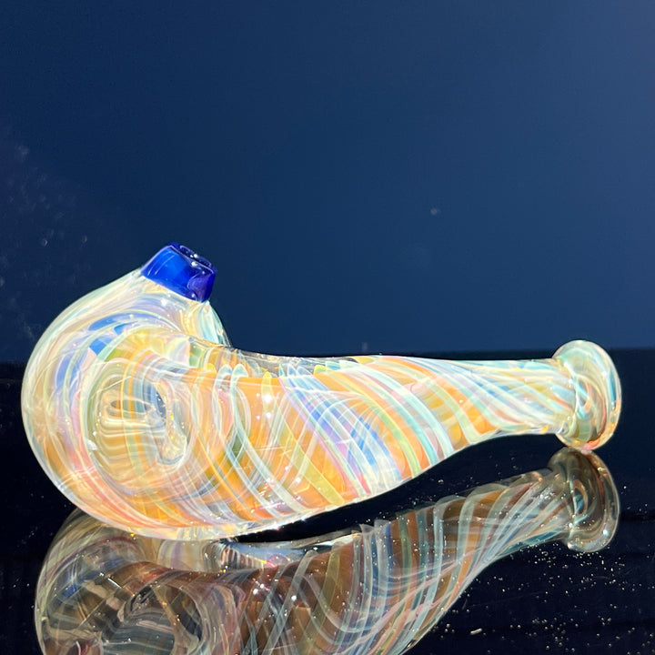 Half Pounder Fumed Sherlock Glass Pipe Firekist Glass   