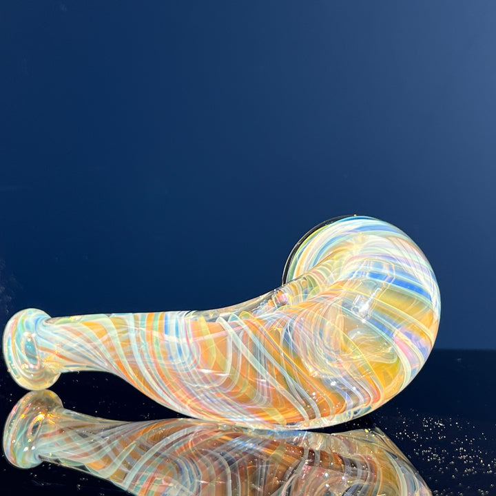 Half Pounder Fumed Sherlock Glass Pipe Firekist Glass   