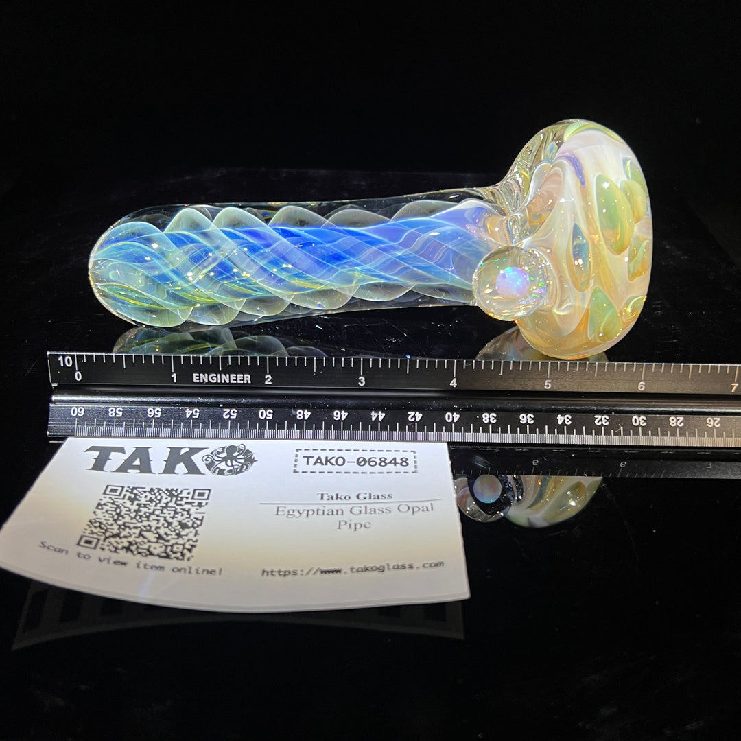 Egyptian Glass Opal Pipe Glass Pipe Tako Glass   