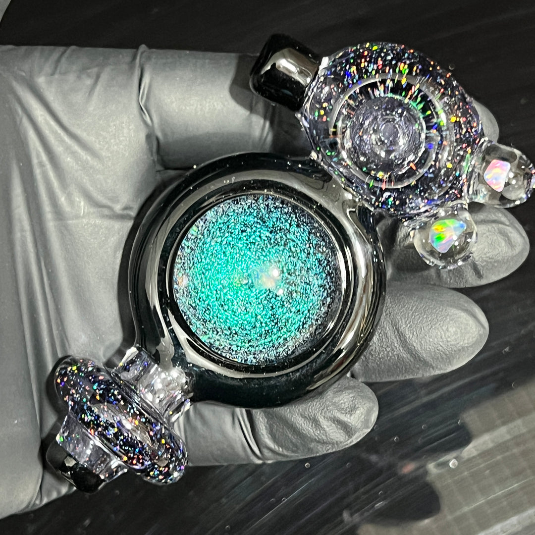 Dicro Opal Marble Spoon Glass Pipe TG   