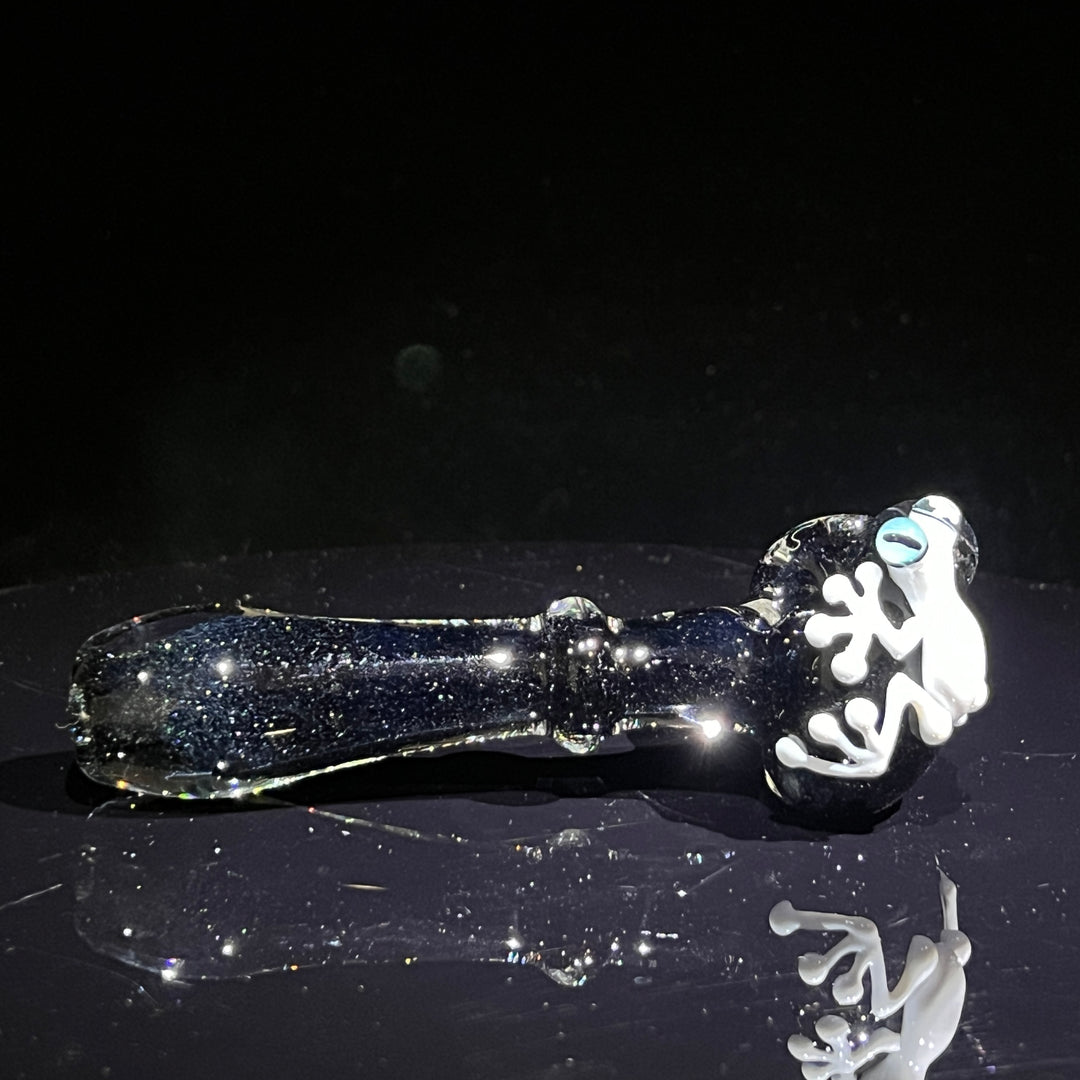 Frog Spoon with Opal Glass Pipe Beezy Glass   