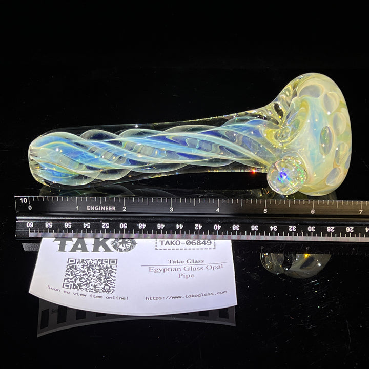 Egyptian Glass Opal Pipe Glass Pipe Tako Glass   