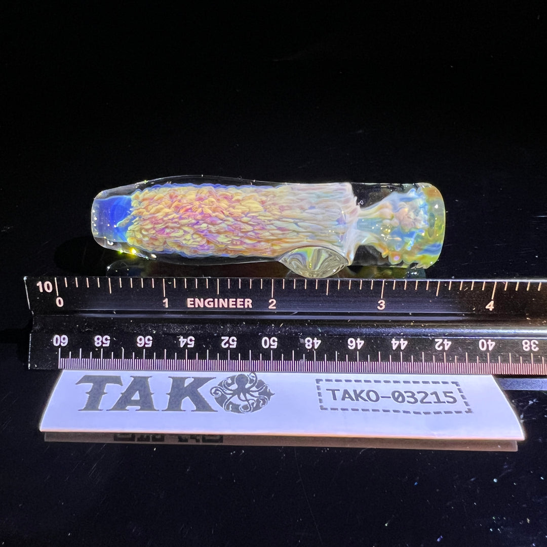 Purple Nebula Chillum Glass Pipe Tako Glass   