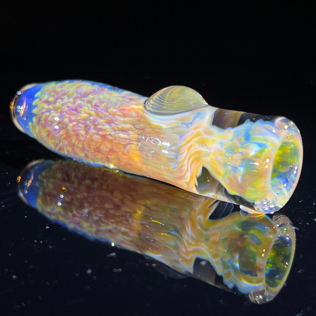 Purple Nebula Chillum Glass Pipe Tako Glass   