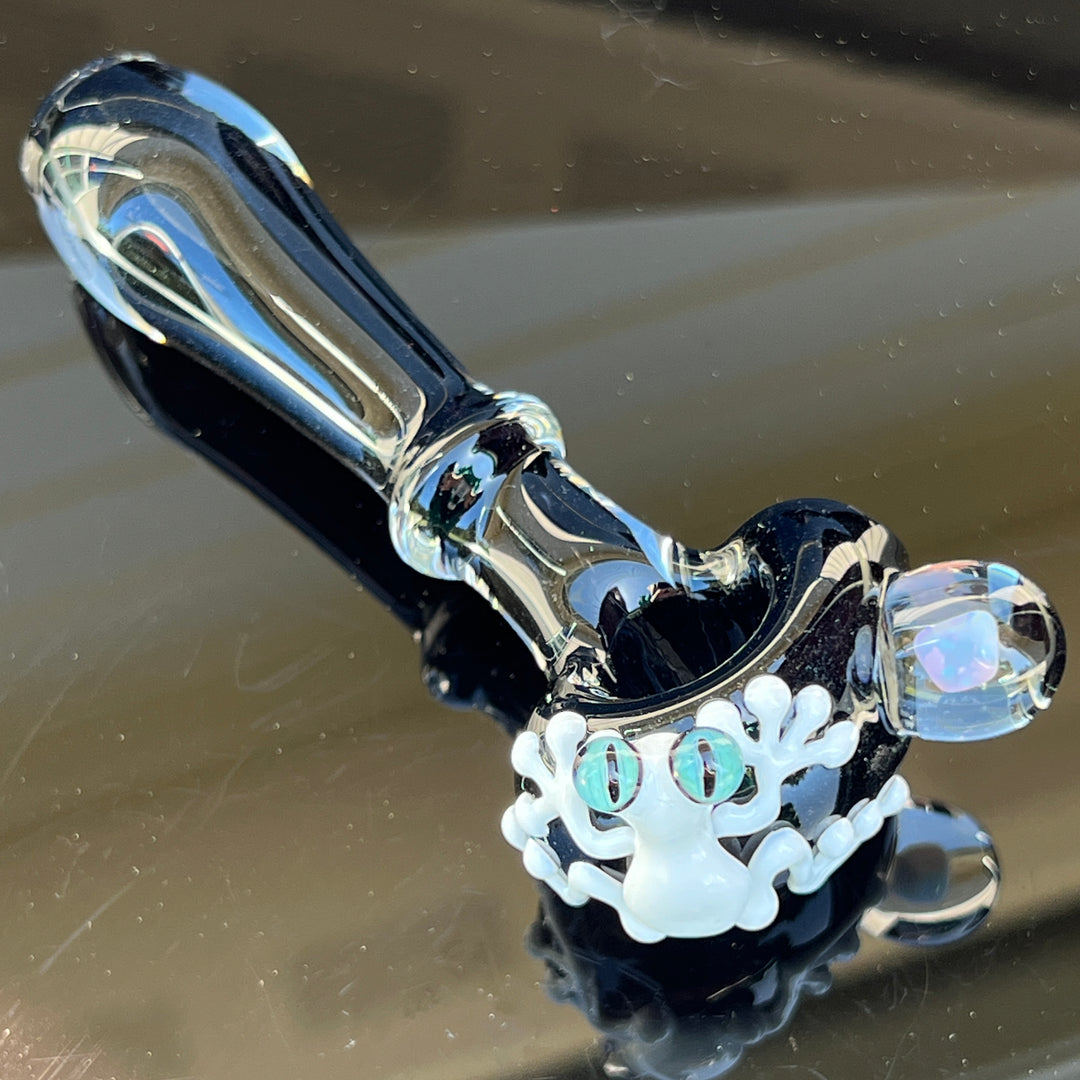 Frog Spoon with Opal Glass Pipe Beezy Glass   