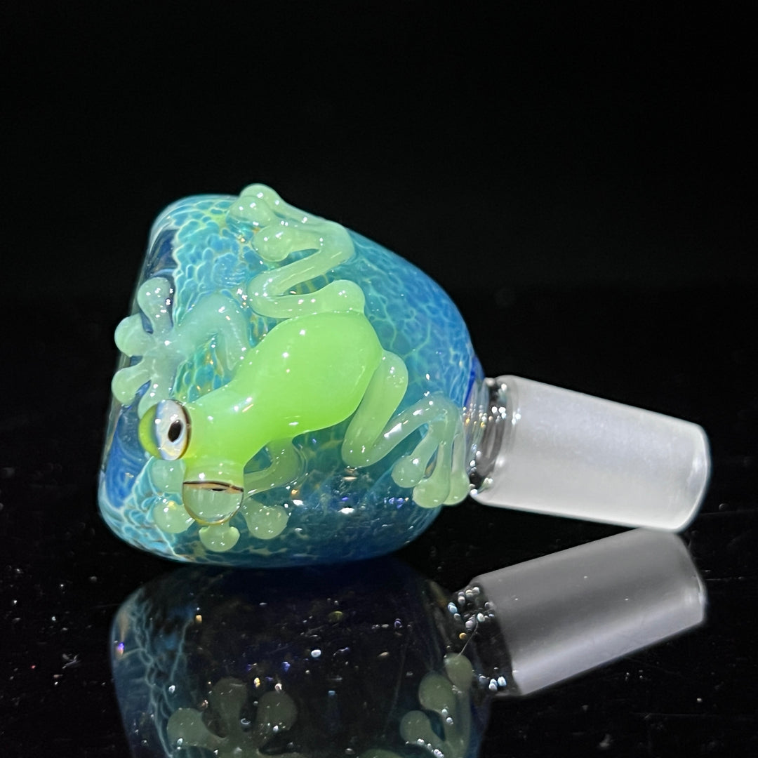 14 mm Green Frog PullSlide Custom Accessory Beezy Glass   