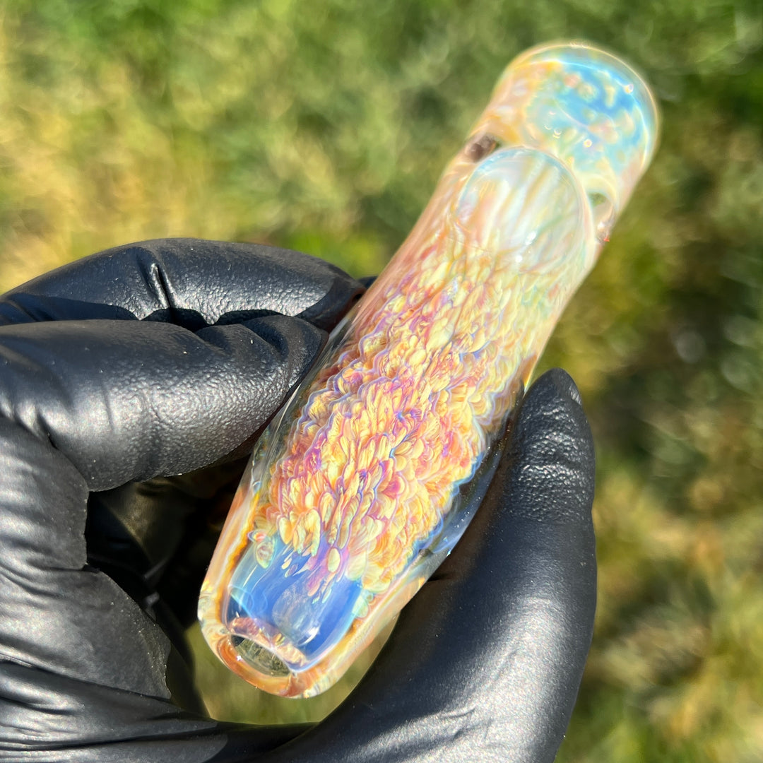 Purple Nebula Chillum Glass Pipe Tako Glass   