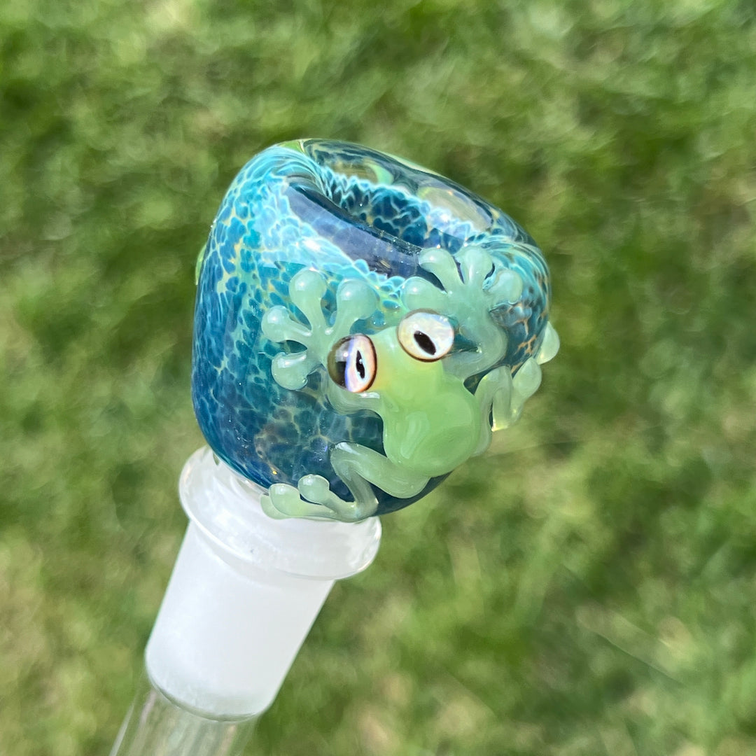 14 mm Green Frog PullSlide Custom Accessory Beezy Glass   