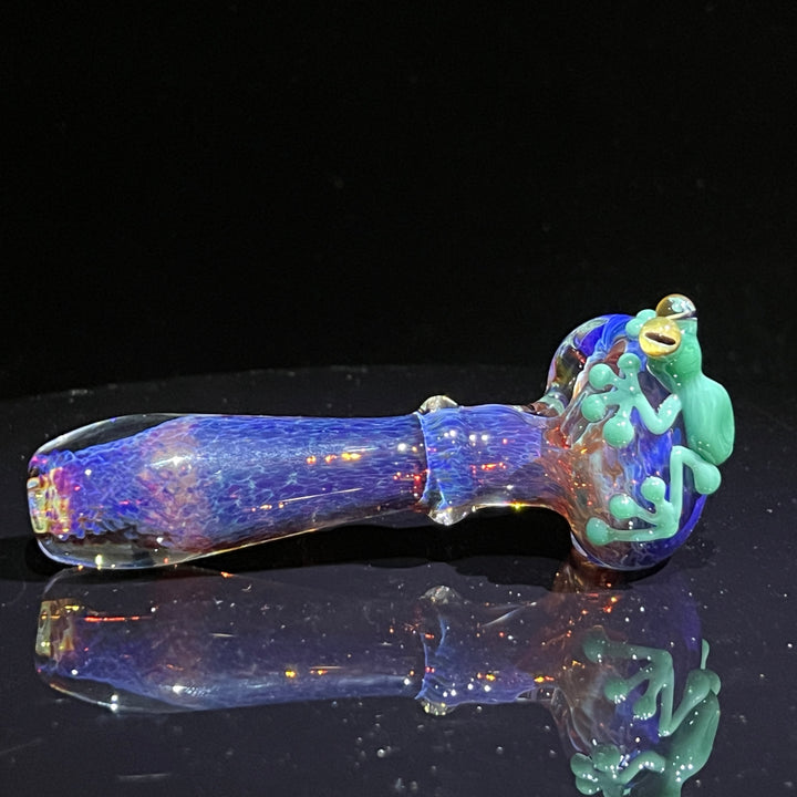 Purple Magic Frog Spoon Glass Pipe Beezy Glass   