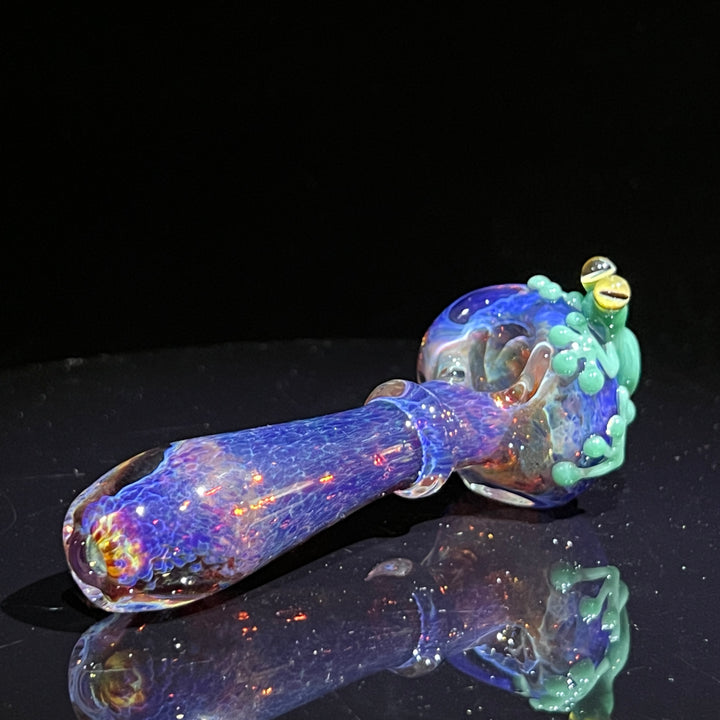 Purple Magic Frog Spoon Glass Pipe Beezy Glass   