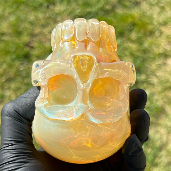 Glass Skull Pipe Glass Pipe Deviant Glass   