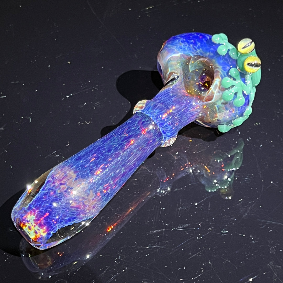 Purple Magic Frog Spoon Glass Pipe Beezy Glass   