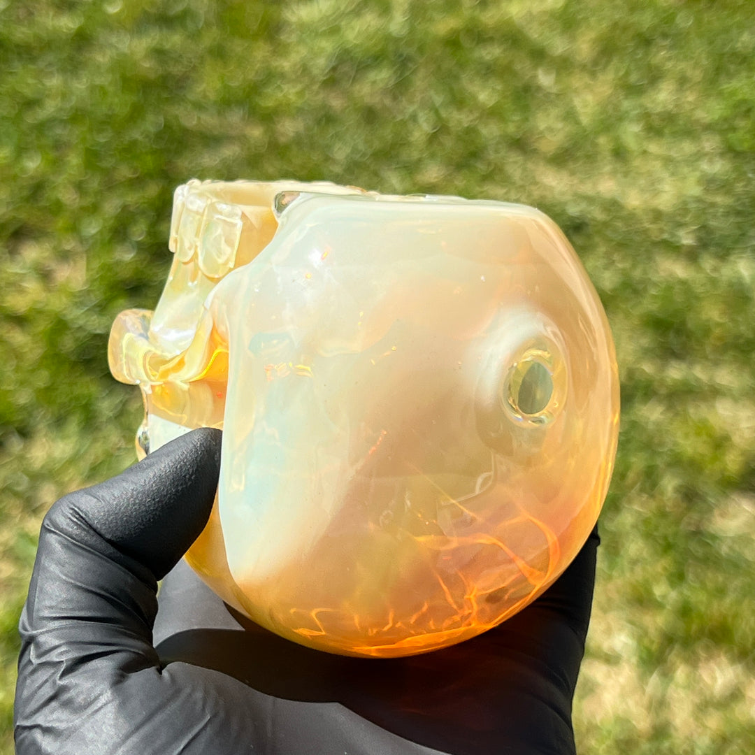 Glass Skull Pipe Glass Pipe Deviant Glass   